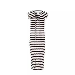 Striped Black and White Dress